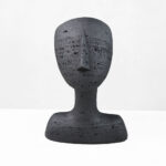 AURA II ΔΙΑΚΟΣΜΗΤΙΚΟ ΠΡΟΣΩΠΟ 19x14x26cm RESIN ΜΑΥΡΟ 034603 - Image 5