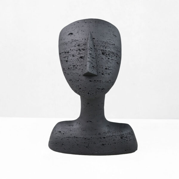 AURA II ΔΙΑΚΟΣΜΗΤΙΚΟ ΠΡΟΣΩΠΟ 19x14x26cm RESIN ΜΑΥΡΟ 034603 - Image 5