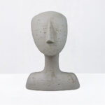 AURA III ΔΙΑΚΟΣΜΗΤΙΚΟ ΠΡΟΣΩΠΟ 19x14x26cm RESIN ΜΠΕΖ 034604 - Image 4