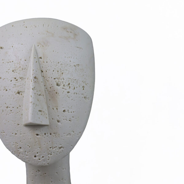 AURA III ΔΙΑΚΟΣΜΗΤΙΚΟ ΠΡΟΣΩΠΟ 19x14x26cm RESIN ΜΠΕΖ 034604 - Image 5