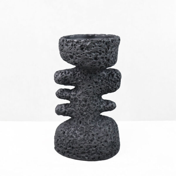 KYCLADIC II ΚΗΡΟΠΗΓΙΟ ΔΙΑΚΟΣΜΗΤΙΚΟ 12x10x20cm RESIN ΜΑΥΡΟ 034606 - Image 5
