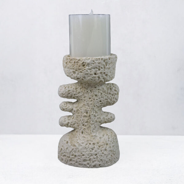 KYCLADIC III ΚΗΡΟΠΗΓΙΟ ΔΙΑΚΟΣΜΗΤΙΚΟ 12x10x20cm RESIN ΜΠΕΖ 034607 - Image 8
