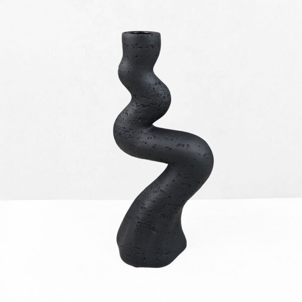 ANGLES I ΚΗΡΟΠΗΓΙΟ ΔΙΑΚΟΣΜΗΤΙΚΟ 10.5x7x23.5cm RESIN ΜΑΥΡΟ 034617 - Image 4