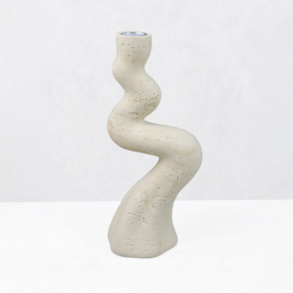 ANGLES II ΚΗΡΟΠΗΓΙΟ ΔΙΑΚΟΣΜΗΤΙΚΟ 10.5x7x23.5cm RESIN ΜΠΕΖ 034618 - Image 4