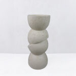 PHAROS II ΚΗΡΟΠΗΓΙΟ ΔΙΑΚΟΣΜΗΤΙΚΟ 10.5x10.5x25cm RESIN ΜΠΕΖ 034624 - Image 5