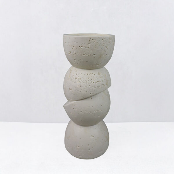 PHAROS II ΚΗΡΟΠΗΓΙΟ ΔΙΑΚΟΣΜΗΤΙΚΟ 10.5x10.5x25cm RESIN ΜΠΕΖ 034624 - Image 5