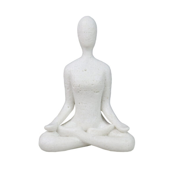 MORPH II ΔΙΑΚΟΣΜΗΤΙΚΟ ΣΩΜΑ 13x7.5x17.5cm RESIN ΑΣΠΡΟ 034633 - Image 2