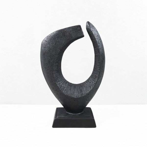 PULSE II ΔΙΑΚΟΣΜΗΤΙΚΟ 18.5x8.5x30cm RESIN ΜΑΥΡΟ 034647 - Image 4