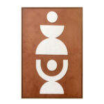EQUILIBRIUM ΠΙΝΑΚΑΣ ΔΙΑΚΟΣΜΗΤΙΚΟΣ ΜΕ ΚΟΡΝΙΖΑ 82.6x4.3x122.6cm ΚΑΜΒΑΣ ΠΟΡΤΟΚΑΛΙ PS 034675 - Image 5