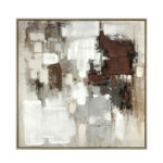 OMBRA I ΠΙΝΑΚΑΣ ΔΙΑΚΟΣΜΗΤΙΚΟΣ ΜΕ ΚΟΡΝΙΖΑ 82.6x4.3x82.6cm ΚΑΜΒΑΣ ΠΟΛΥΧΡΩΜΟ PS 034683 - Image 6