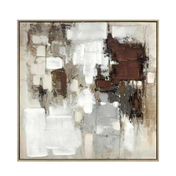 OMBRA I ΠΙΝΑΚΑΣ ΔΙΑΚΟΣΜΗΤΙΚΟΣ ΜΕ ΚΟΡΝΙΖΑ 82.6x4.3x82.6cm ΚΑΜΒΑΣ ΠΟΛΥΧΡΩΜΟ PS 034683 - Image 6
