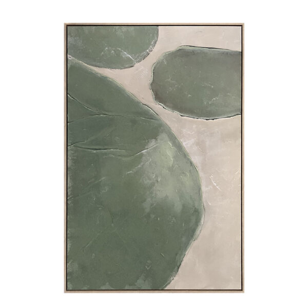 RHEA ΠΙΝΑΚΑΣ ΔΙΑΚΟΣΜΗΤΙΚΟΣ ΜΕ ΚΟΡΝΙΖΑ 80x120x4cm ΚΑΜΒΑΣ ΛΑΔΙ ΜΠΕΖ PS 034685 - Image 6