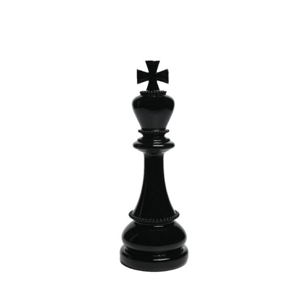 EBON ΔΙΑΚΟΣΜΗΤΙΚΟ ΠΙΟΝΙ 10.7x10.5x30.3cm RESIN ΜΑΥΡΟ 034695 - Image 2