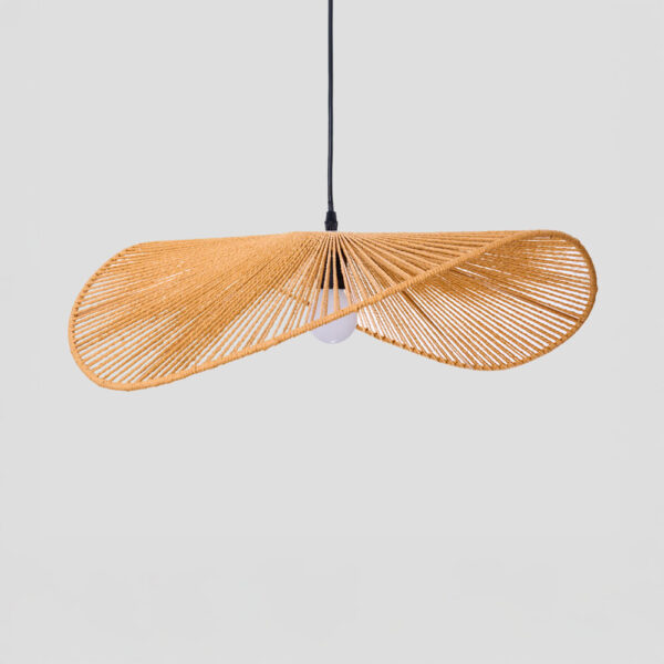 LUMA ΦΩΤΙΣΤΙΚΟ ΟΡΟΦΗΣ 60x20.5cm ΣΧΟΙΝΙ ΚΑΦΕ ΧΑΡΤΙ 034715 - Image 6
