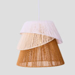 SORREL ΦΩΤΙΣΤΙΚΟ ΟΡΟΦΗΣ 36x34cm ΣΧΟΙΝΙ ΛΕΥΚΟ ΜΠΕΖ ΚΑΦΕ ΧΑΡΤΙ 034719 - Image 6