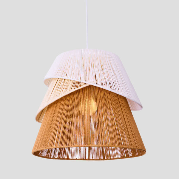 SORREL ΦΩΤΙΣΤΙΚΟ ΟΡΟΦΗΣ 36x34cm ΣΧΟΙΝΙ ΛΕΥΚΟ ΜΠΕΖ ΚΑΦΕ ΧΑΡΤΙ 034719 - Image 7
