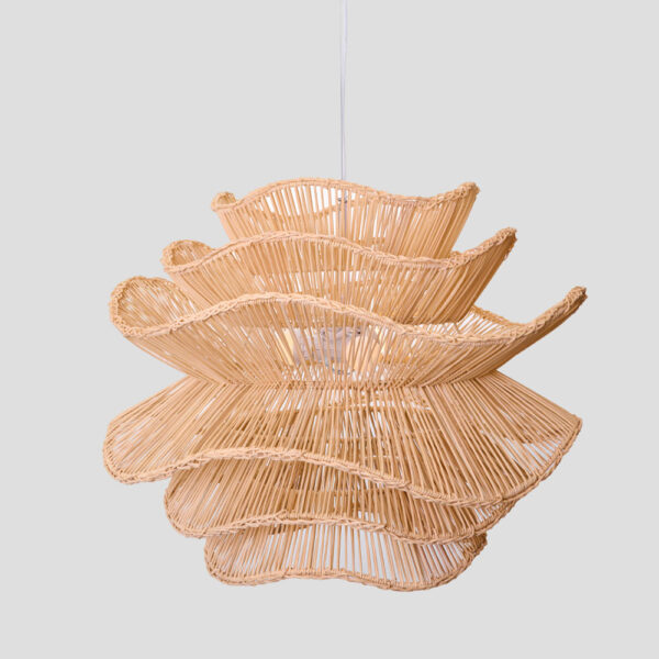 AURORA ΦΩΤΙΣΤΙΚΟ ΟΡΟΦΗΣ 61x47cm RATTAN ΛΕΥΚΟ 034720 - Image 6