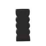 VEI ΒΑΖΟ 14.5x7x30.5cm ΚΕΡΑΜΙΚΟ ΜΑΥΡΟ 034751 - Image 4