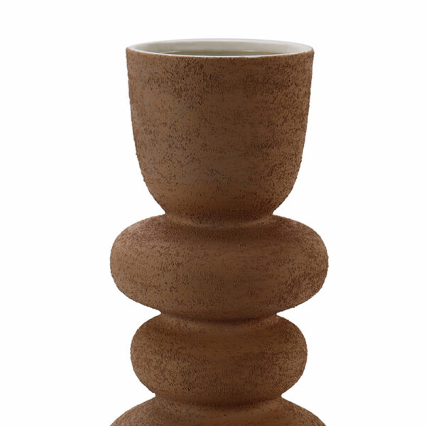 ZIRA ΒΑΖΟ 16.5x16.5x41cm ΚΕΡΑΜΙΚΟ TERRACOTTA 034758 - Image 5