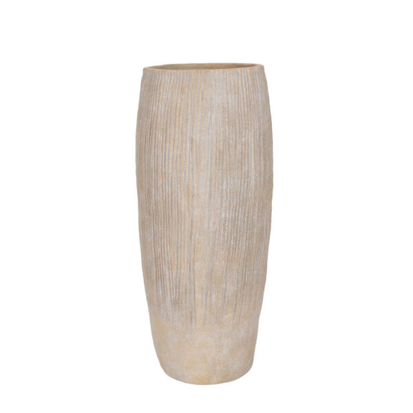 KANSO ΒΑΖΟ 27.7x27.7x37cm ΚΕΡΑΜΙΚΟ ΓΚΡΙ 034789 - Image 2