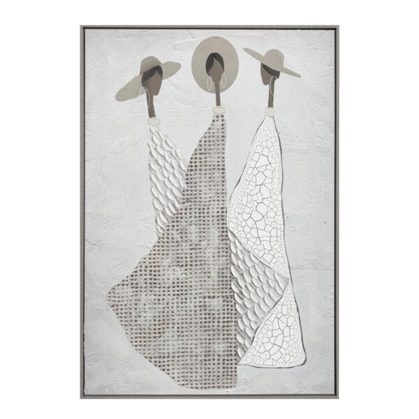 TRINITY ΠΙΝΑΚΑΣ ΔΙΑΚΟΣΜΗΣΗΣ 80x120x4cm ΚΑΜΒΑΣ OFF WHITE STONE GREY ΞΥΛΟ ΓΚΡΙ 035045 - Image 6