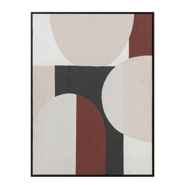 ROVA ΠΙΝΑΚΑΣ ΔΙΑΚΟΣΜΗΣΗΣ 60x80x3.2cm ΚΑΜΒΑΣ ΠΟΛΥΧΡΩΜΟ MDF ΜΑΥΡΟ 035055 - Image 5