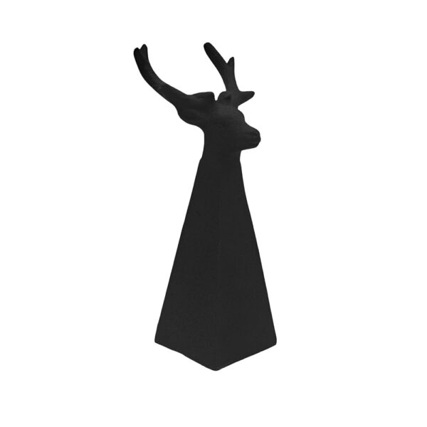 MONDEER ΧΡΙΣΤΟΥΓΕΝΝΙΑΤΙΚΟ ΔΙΑΚΟΣΜΗΤΙΚΟ ΤΑΡΑΝΔΟΣ 10x8.5x18.5cm ΑΛΟΥΜΙΝΙΟ ΜΑΥΡΟ ΜΑΤ 035199 - Image 3