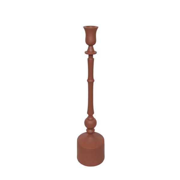 SIDIA ΚΗΡΟΠΗΓΙΟ 9.5x9.5x43cm ΑΛΟΥΜΙΝΙΟ TERRACOTTA 035209 - Image 3