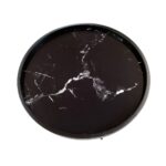 MARM COFFEE TABLE ΜΑΥΡΟ ΜΕ PATTERN ΜΑΥΡΟ 60x60x45 04-0640 - Image 8