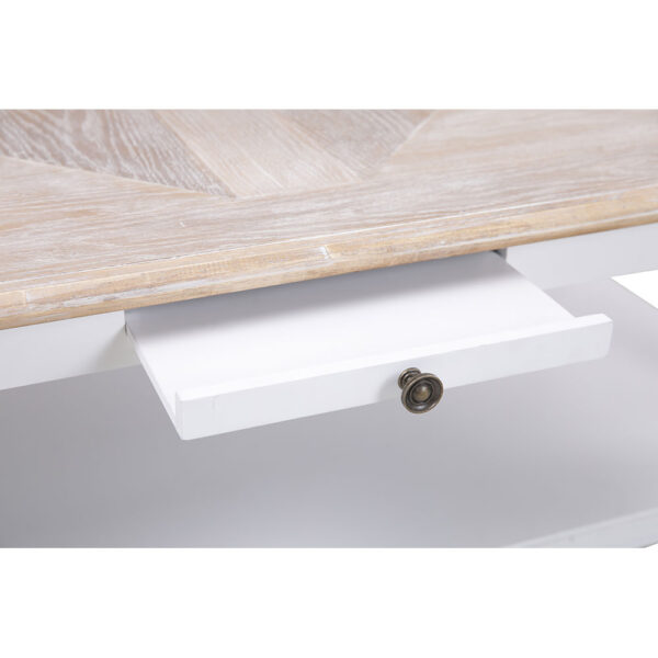 HISTORY COFFEE TABLE ΛΕΥΚΟ ΦΥΣΙΚΟ 125x64x50 04-0689 - Image 11