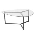 ROCKS COFFEE TABLE SET 2ΤΕΜ ΔΙΑΦΑΝΟ FUME ΜΑΥΡΟ 82x59x40 04-0915 - Image 13