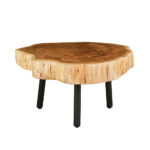 RAW COFFEE TABLE ΦΥΣΙΚΟ 80x80x40cm 04-0919