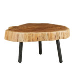 RAW COFFEE TABLE ΦΥΣΙΚΟ 80x80x40cm 04-0919 - Image 5