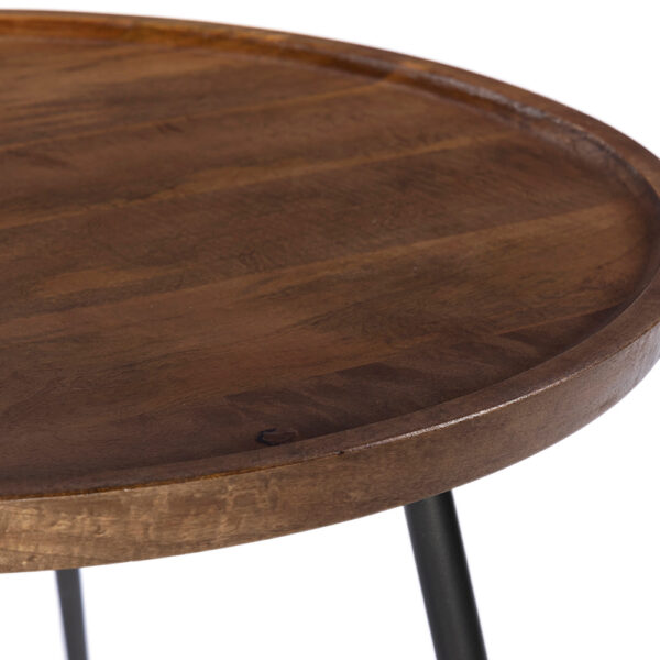 PENCIL 87 COFFEE TABLE ΚΑΡΥΔΙ ΜΑΥΡΟ 87x87x45cm 04-0956 - Image 5