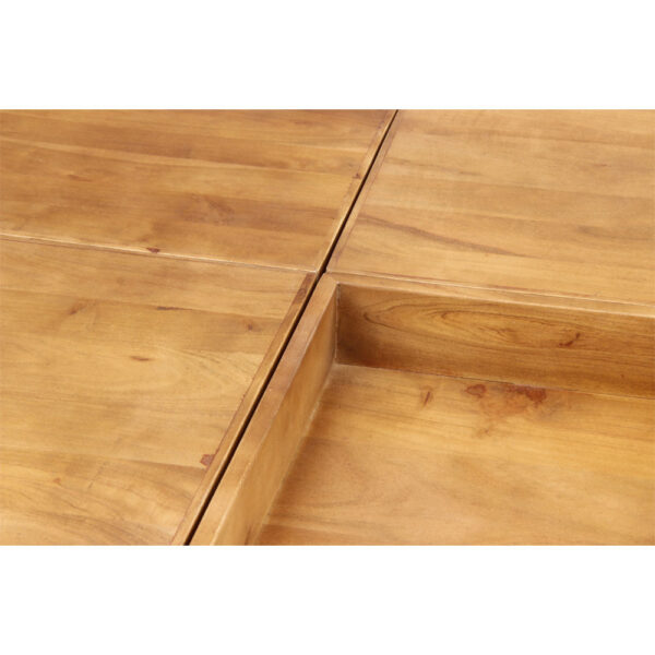 COMBO COFFEE TABLE ΚΑΡΥΔΙ ΜΑΥΡΟ 84x80x42cm 04-1044 - Image 3