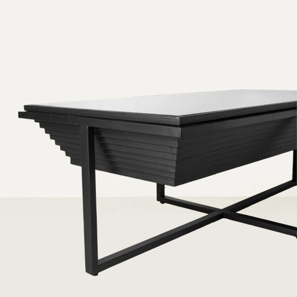 CHEOPS COFFEE TABLE ΜΑΥΡΟ 120x60x42cm 04-1106 - Image 4