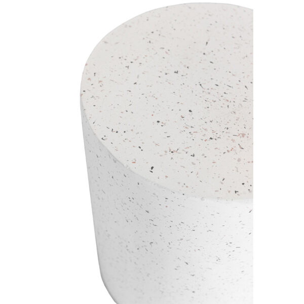 WHEEL SIDE SIDE TABLE TERRAZZO 35x35x47cm 04-1208 - Image 4