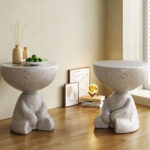 BEAR SIDE TABLE TERRAZZO 38x38x43cm 04-1214 - Image 7