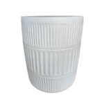 GEOMETRICAL 1 SIDE TABLE ΛΕΥΚΟ 38x38x47cm 04-1217 - Image 2