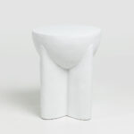 LITHOS HANDLE SIDE TABLE ΛΕΥΚΟ 36.5x36.5x46.5cm 04-1234 - Image 6