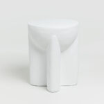 LITHOS HANDLE SIDE TABLE ΛΕΥΚΟ 36.5x36.5x46.5cm 04-1234 - Image 7