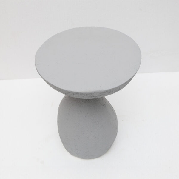 INDUSTRIAL SIDE TABLE ΓΚΡΙ ΑΝΟΙΧΤΟ 40.5x40.5x51cm 04-1280 - Image 4