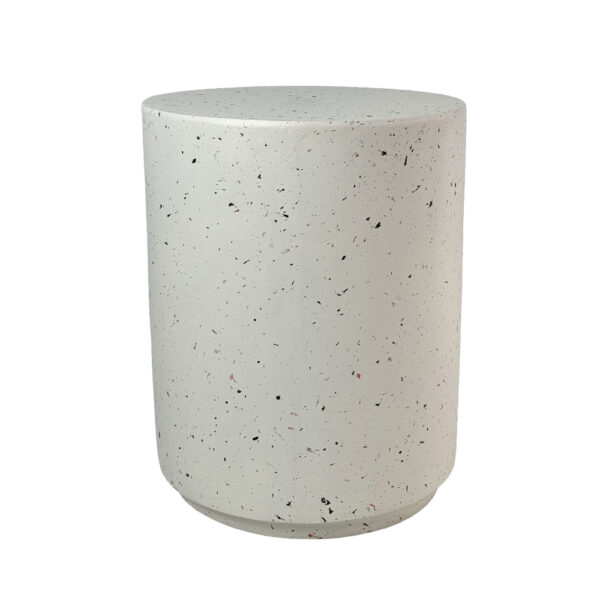 WHEEL ROUND SIDE TABLE TERRAZZO 36.5x36.5x46cm 04-1306 - Image 3