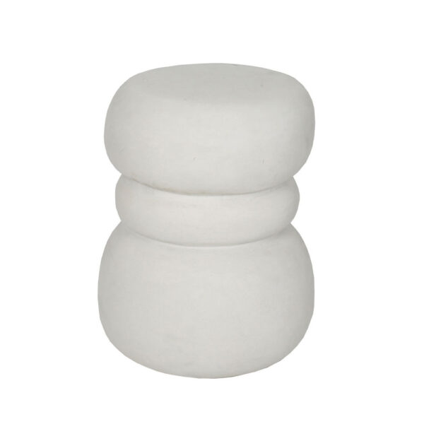 NIVO SIDE TABLE ΑΣΠΡΟ 35x37x47cm 04-1313 - Image 3