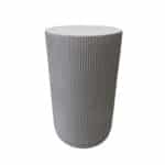 STYLOS SIDE TABLE ΛΕΥΚΟ 34x34x58cm 04-1341
