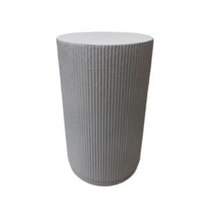 STYLOS SIDE TABLE ΛΕΥΚΟ 34x34x58cm 04-1341