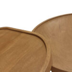 CUBIST SIDE TABLE SET 2ΤΕΜ ΦΥΣΙΚΟ 40x40x50cm 04-1344 - Image 3