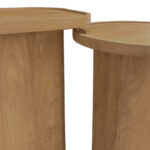 CUBIST SIDE TABLE SET 2ΤΕΜ ΦΥΣΙΚΟ 40x40x50cm 04-1344 - Image 4