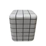 CUBIX SIDE TABLE ΛΕΥΚΟ 33.5x33.5x41cm 04-1356