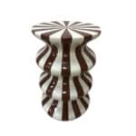 DULCE SIDE TABLE CREAM MOCCA 35x35x55cm 04-1357